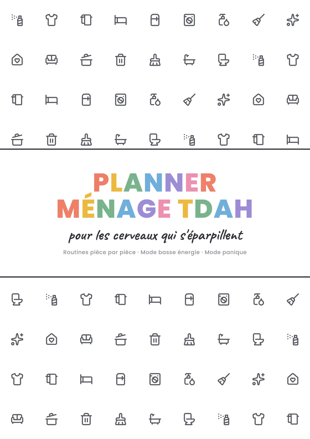 Couverture du Planner Ménage TDAH